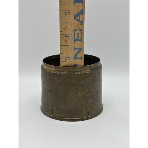 Vintage Brass Humidor Or Match Safe. Heco A Mano Chile Which Means Handmade - Picture 13 of 14